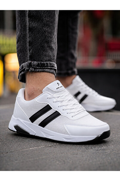 PRO JACK White Black Men's Daily Sneaker Sports Shoes