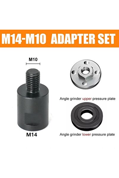 Choice1 M10 to M14 SET A Angle Grinder M14 to M10 Adapter Thread Converter Ad...