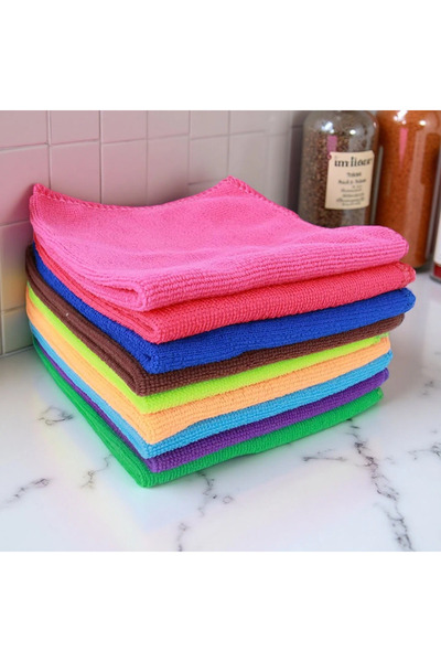 Choice3 5pcs Mixed Color Multipurpose Microfiber Cleaning Cloth (5pc Pack,30x...