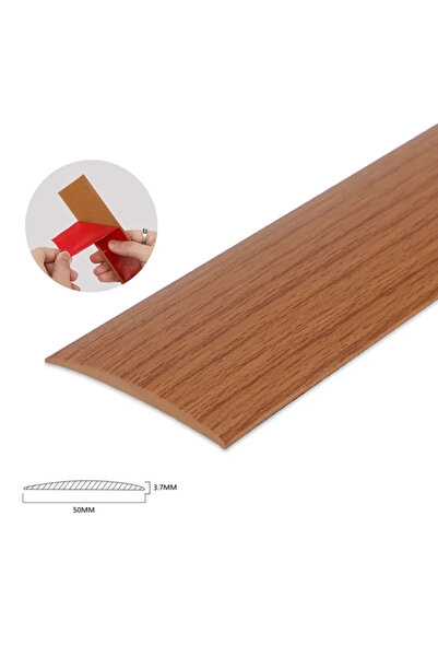 Choice 1M H 5cm PVC Wood Floor Transition Strip Edge Closing Strip Self-adhes...