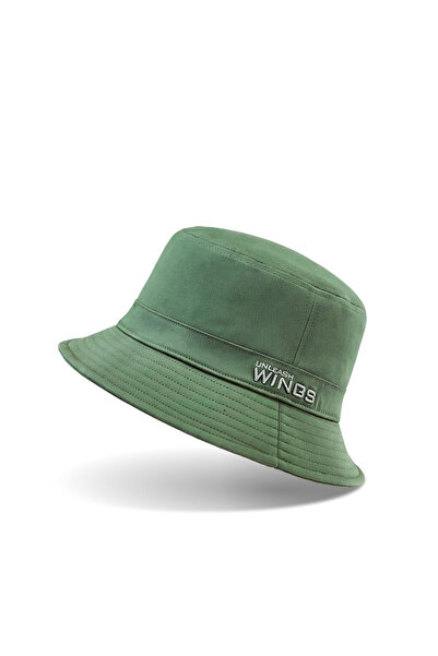 WINGS BRAND Pălărie tip pescar WINGS UNLEASH din bumbac, verde militar