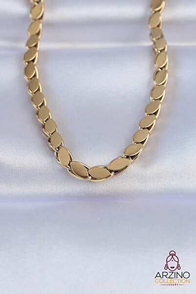 Generic Brand 316L Steel Gold Color Barley Model Necklace