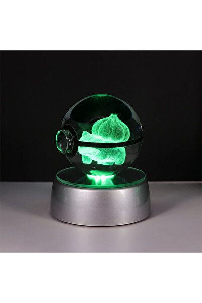 Choice14 5cm with Base Bulbasaur Pokemon 3D Crystal Ball Pikachu Gengar Eevee...