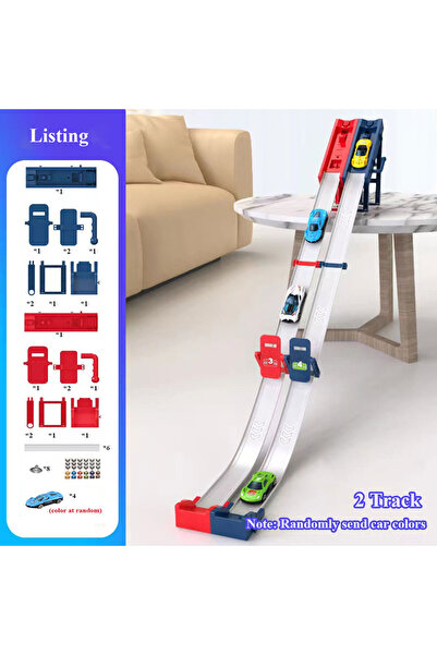 Choice 2 track(red blue) Competitive Racing Track Toy Vehicle with Alloy Car ...
