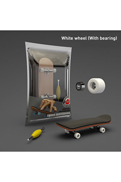 Choice White With Bearing Puzzle Toy Finger Skateboard Maple Wood Fingerboard...