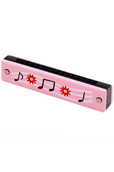 Choice5 Pink-Note 16-Hole Wooden Harmonica Cartoon Animals Painted Toy Musica...