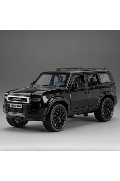 Choice1 Black 1:32 Prado SUV Car Model Toys Alloy Die-casting Pull Back 6 Doo...