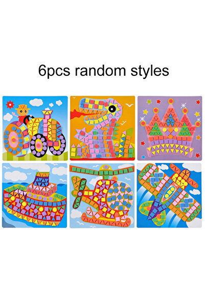 Choice1 6PCS RANDOM 6/12pcs Mosaics Paintings DIY Foam Puzzles 3D EVA Sticker...