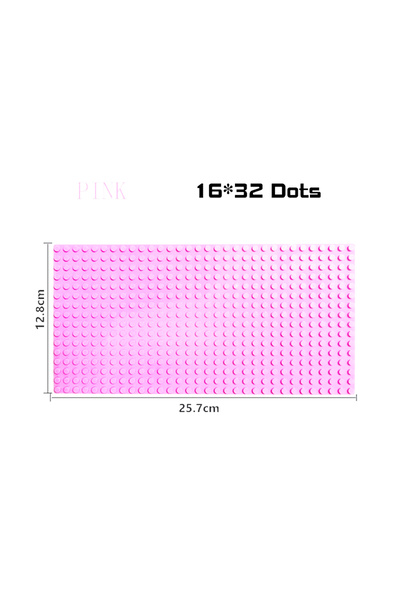 Choice23 16X32 Pink Base Plate 32*32 16X32 16X16 Dots Building Blocks Basepla...