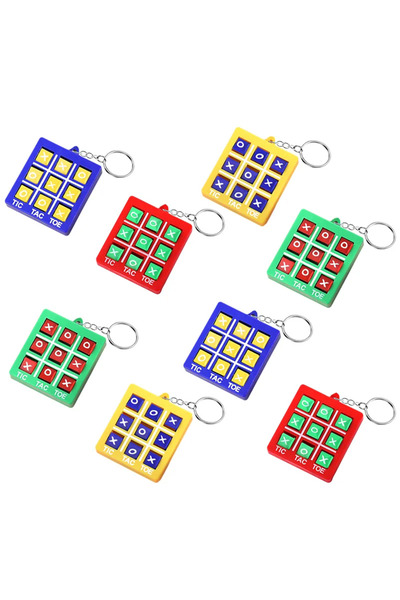 Choice1 8pcs 4-16pcs Tic Tac Toe Game Keychain Kids Educational Toy Birthday ...