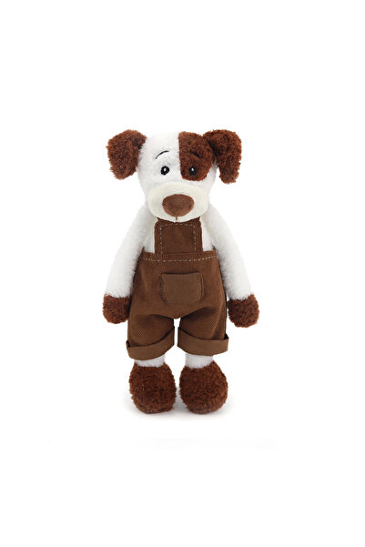 Choice 30cm Dog 30cm Adorable Puppy Plush Doll in Brown Corduroy Overalls Sof...