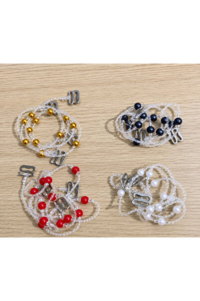 ALYA İÇ GİYİM Beaded Bra Strap 4 Pieces Colors Are Sent Mixed