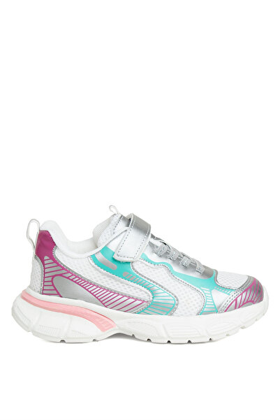 BoBe Kids Adam Flt Girl's Sneakers White Silver