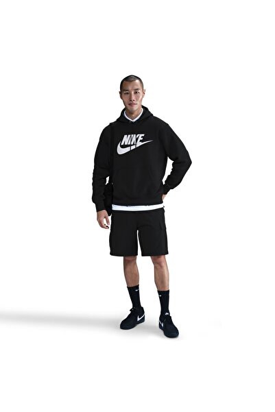 Nike M NK CLUB Φούτερ με κουκούλα FN3868-010 Μαύρο