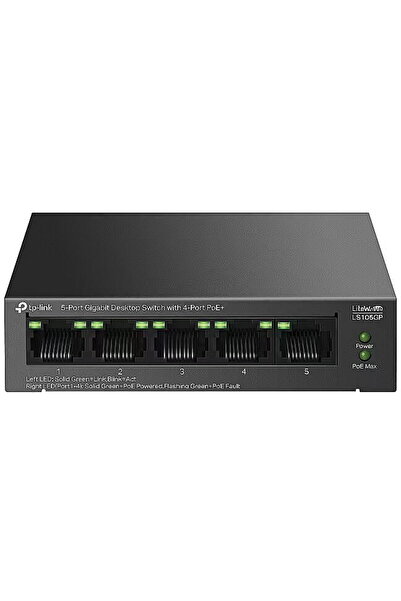 TP-LINK Switch Gigabit LS105GP, 5 porturi, 4 PoE+