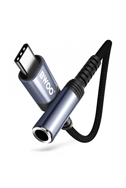 Bwoo Adaptor Audio USB-C - 3.5mm BZ47, Negru