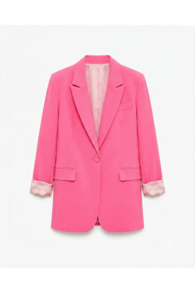 Bade Butik Blazer Jacket with Pink Pocket Detail