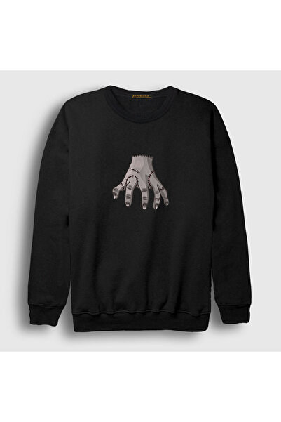 Presmono Unisex crna The Thing Wednesday Addams Family Addams Family dukseric...