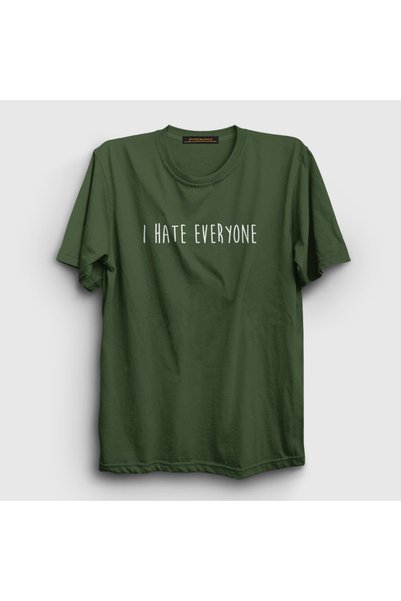Presmono Unisex kaki "Mrzim sve" T-shirt 404060tt