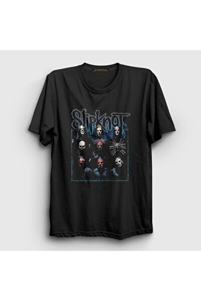 Presmono Unisex crni bend V4 Slipknot T-shirt 355286tt