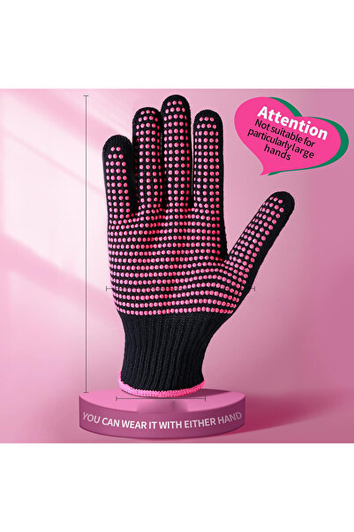 Choice3 rose red 1pc Heat Resistant Gloves With Silicone Bumps Heat Proof Glo...