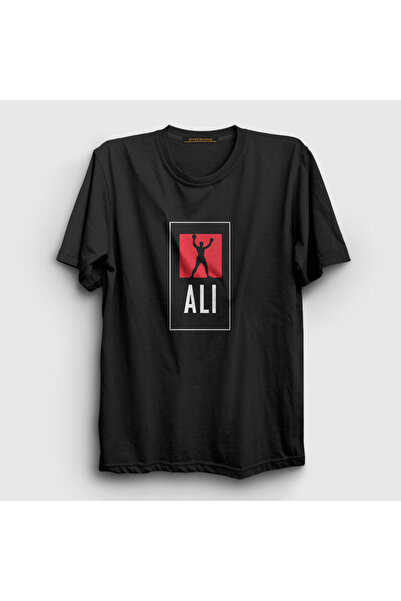 Presmono Unisex Black Victory Muhammad Ali T-shirt230758tt