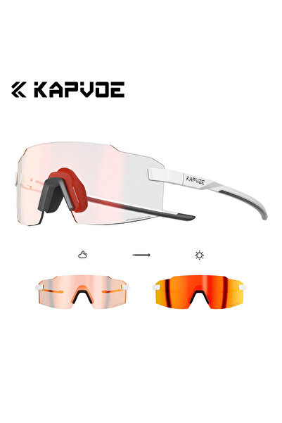 KAPVOE Photochromic-RE-03 Photochromic Runnning Sunglasses Light-Weight Cycli...