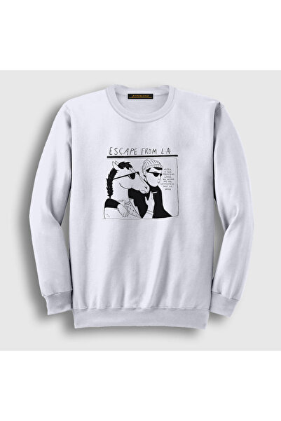 Presmono Unisex bela majica Escape From La Bojack Horseman
