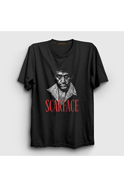 Presmono Unisex crni Tony Montana film Scarface T-shirt 251060tt