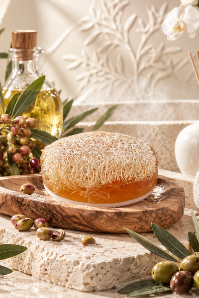 Dermolive Bıttım Pumpkin Fiber Soap - 1 Piece (110 g)