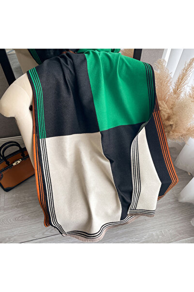 Choice3 green New Luxury Winter Scarf Women Cashmere Warm Pashmina Brand Foul...