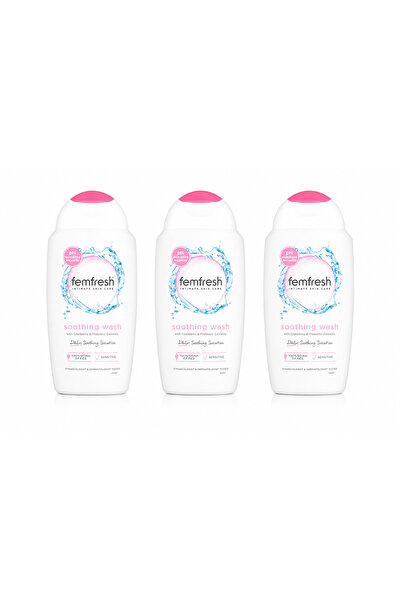 Femfresh جل غسيل مهدئ للمنطقة التناسلية - غسول حميمي مهدئ 250 مل × 3