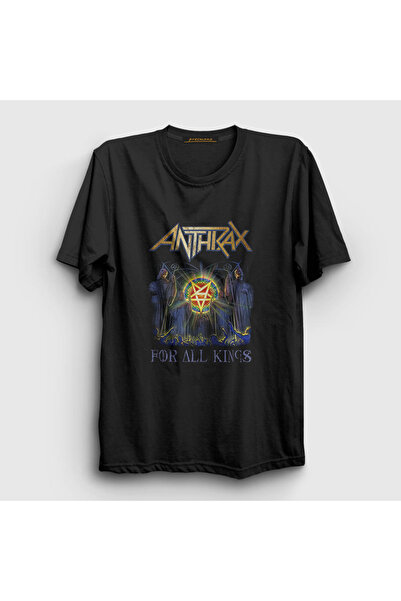 Presmono Unisex Black Kings Anthrax T-shirt 10224tt