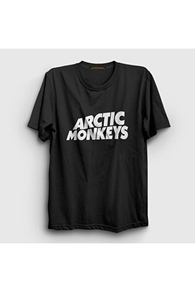 Presmono Unisex Black Logo Arctic Monkeys T-shirt 14267tt