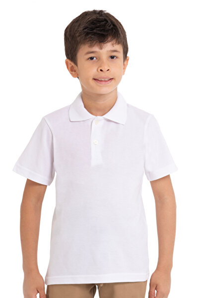 redbug kids Unisex Combed Cotton Polo Collar Short Sleeve School T-Shirt