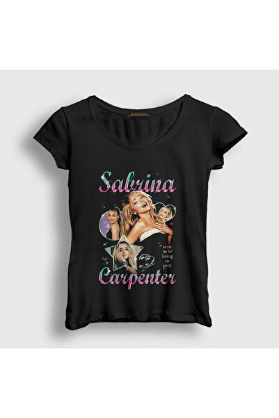 Presmono Women's Black Pretty Sabrina Carpenter T-Shirt 594178Tt