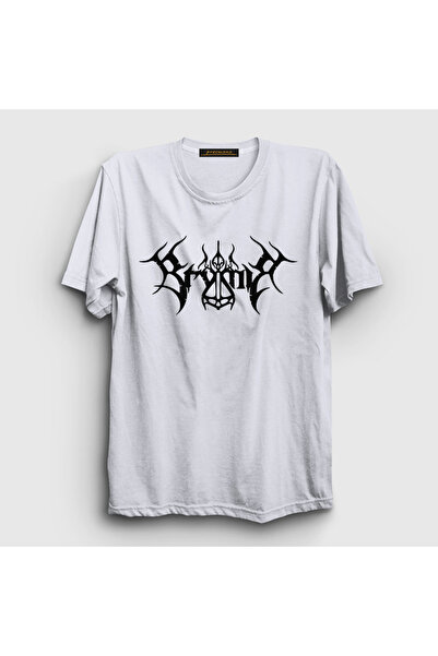 Presmono Unisex beli logo metalni Brymir T-shirt 527713tt