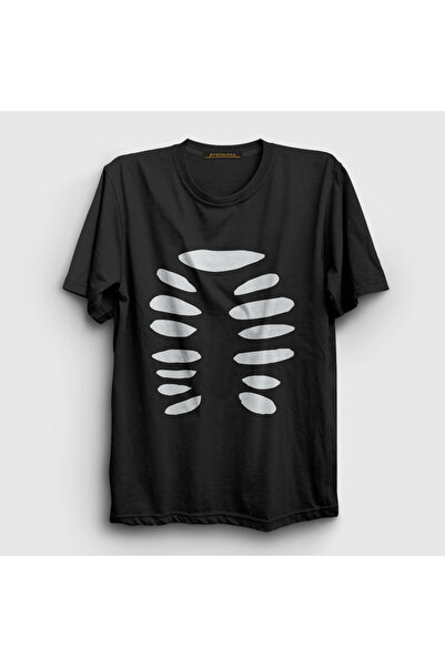 Presmono Unisex Black Halloween Couple Lover Skeleton T-Shirt 580870Tt
