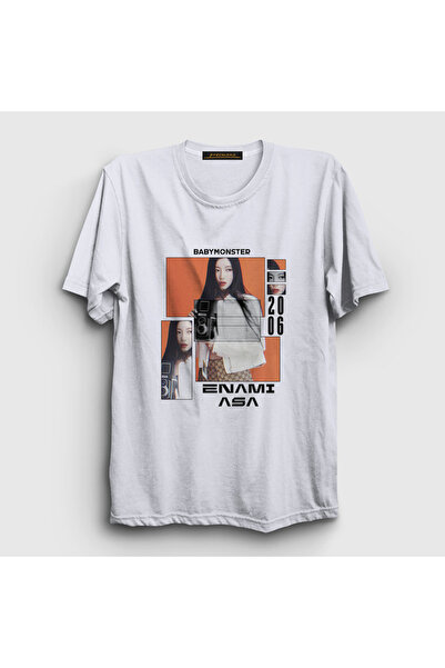 Presmono Unisex White Camera Enami Asa Babymonster T-Shirt 591100Tt