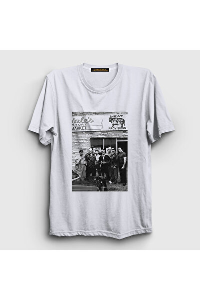 Presmono Unisex White Family Poster Sopranos T-Shirt 559133Tt