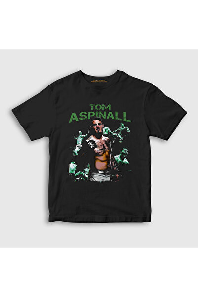 Presmono Unisex Kids Black Tom Aspinall Ufc Mma Martial Arts T-Shirt 504458Tt