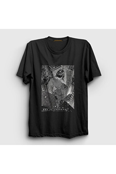 Presmono Unisex crni Motoko Ghost In The Shell T-shirt - 512330tt