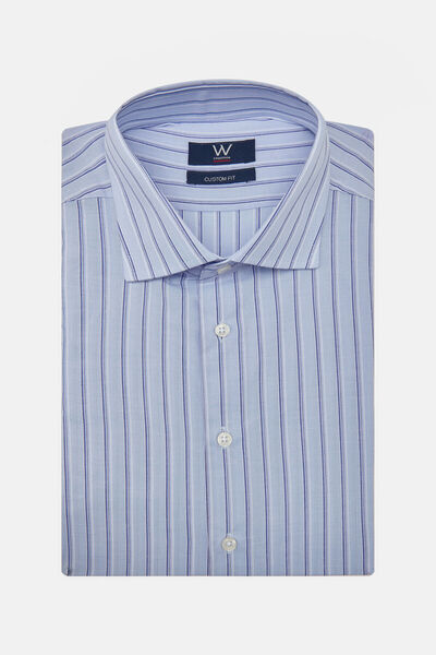 W Collection MAVİ UZUN KOLLU GÖMLEK