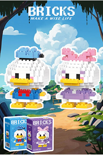 Bricks make a wise life Donald Duck & Daisy Duck İkili Set - Kutulu Gönderim ...