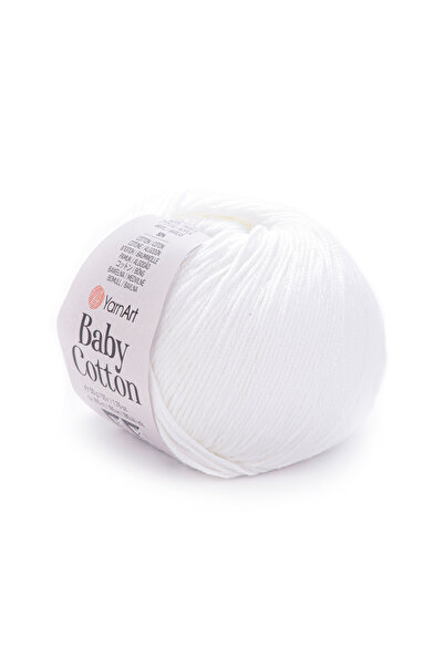 Yarnart Baby Cotton - Baby Hand Knitting Thread Optical White-400