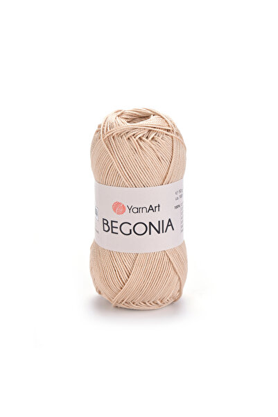 Yarnart Begonia - Ață de tricotat manual mercerizat Bej deschis-4660