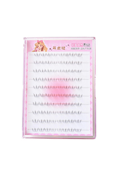 Choice Glue need Cat Eyes Lower Lashes Transparent Band Korean Style False Ey...