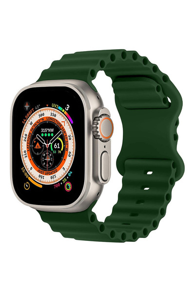 Casey Studios Silicone Ocean Loop Apple Watch Ultra 2/Ultra/SE/9/8/7/6/5/4/3 ...