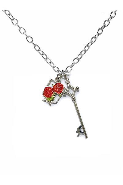 Herşey Nota Attack on Titan Garrison Symbol & Key Figure Necklace – Unisex An...