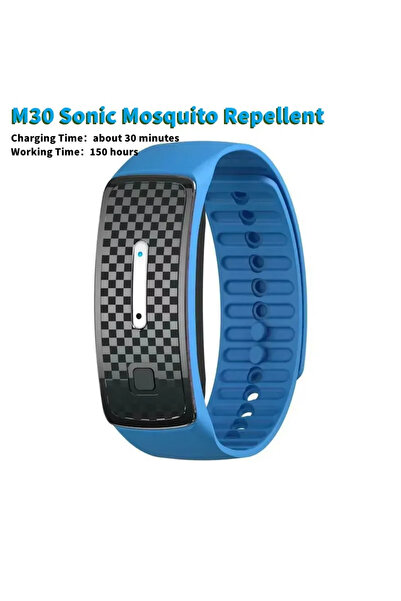 choice2 Blue Ultrasonic Mosquito Repellent Bracelet M30 kids Adult Anti Mosqu...